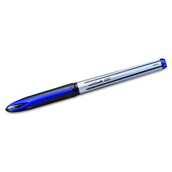 uni-ball Air UBA188L 0.7mm Roller Ball Pen | Blue Body, Blue Ink, Pack of 6
