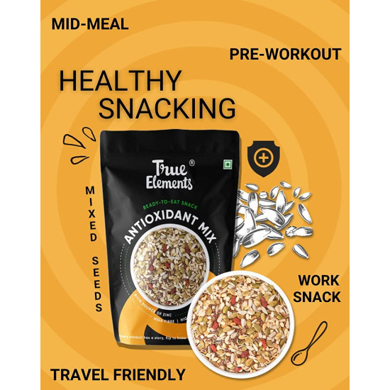 True Elements Antioxidant Mix Seeds 250g - Seeds Mix for Eating | Edible Seeds | Protein Rich Snacks | Mix of 6 Seed & Berries