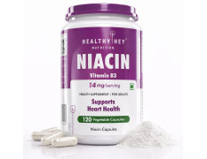 HealthyHey Nutrition Niacin Vitamin B3 120 Veg. Capsules