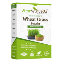 Attar Ayurveda 100% Natural Wheat Grass Powder (100 Gram) | Pure, Preservative free, Non-GMO | Immunity booster, De-Toxifying, Support healthy metabolism