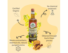 ORGANIC INDIA Mustard Oil - 1 Ltr (Pack of 2)