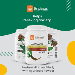 KRISHNA'S HERBAL & AYURVEDA Jatamansi(Nardostachys Jatamansi)Powder-100 G|Promotes Hair Growth|Supporting Hormonal Health&Natural Stress Relief