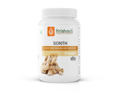 Krishna's Sonth (Dried Ginger) Powder - 100 g | Pack of 1 | Boosts immunity | Manage digestive disorder