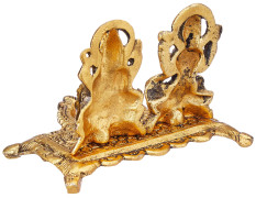Collectible India Lakshmi Laxmi Ganesh murti Idol ganesha Diya puja Deepak - Diwali Gift Items,Metal Lakshmi Ganesh Statue - Diwali Home Decoration Items - Lakshmi Ganesh for Diwali Showpiece Oil Lamp