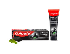Colgate Charcoal Clean 120g Black Gel Toothpaste, Deep Clean Colgate Toothpaste With Bamboo Charcoal & Wintergreen Mint For Plaque Removal, Deep Clean & Tingling Fresh Mouth Experience