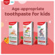 Colgate Toothpaste for Kids (3-5 years), Natural Strawberry Flavour - 80 gr Tube,Cavity Protection,0% artificial preservatives, colors , sweetners