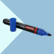 Luxor Refillable Permanent Marker in Brilliant Blue, Pack of 10, Ideal for Clear and Eco-Friendly Marking
