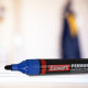 Luxor Refillable Permanent Marker in Brilliant Blue, Pack of 10, Ideal for Clear and Eco-Friendly Marking