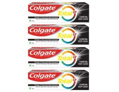 Colgate Total Whole Mouth Health Antibacterial Toothpaste - Charcoal Deep Clean, Pack of 4