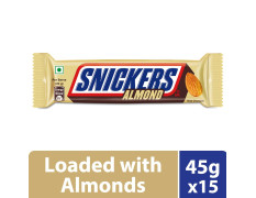 Snickers Almond Filled Chocolates - 45g Bar (Pack of 15)