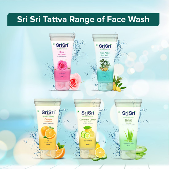 Sri Sri TATTVA shuddhta ka naam Sri Sri Tattva Anti Acne Face Wash (60Ml, Pack Of 4) - Controls Oil, Prevents Acne, Purifies Skin Sri Sri TATTVA shuddhta ka naam Sri Sri Tattva Anti Acne Face Wash (60Ml, Pack Of 4) - Controls Oil, Prevents Acne, Purifies Skin