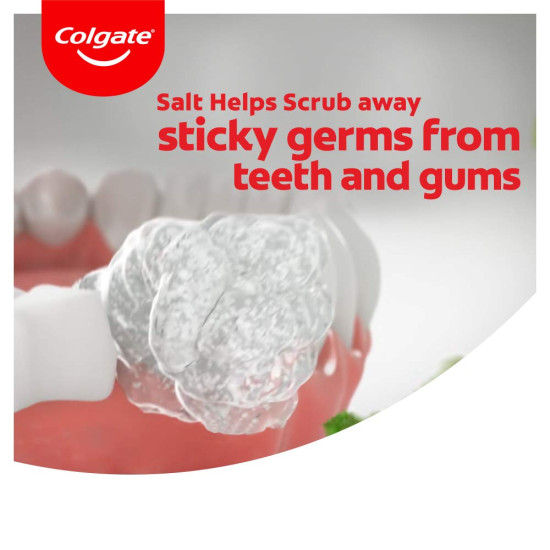 Colgate Toothpaste Active Salt Saver Pack - 300 g with ZigZag Neem Medium Bristle Toothbrush - 4 Pieces