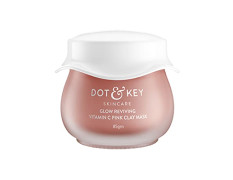 Dot & Key Glow Reviving Vitamin C Pink Clay Mask | Face Mask for Glowing Skin | Fades Pigmentation | Hydrates & Plumps Skin | For All Skin Types | For Women & Men | 85g
