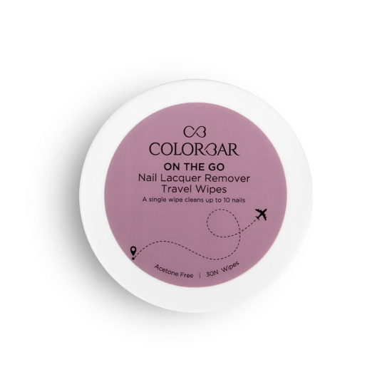Colorbar On the Go Nail Lacquer Remover Wipes, Rainbow Bouquet, 30 Pieces | Handbag-friendly | Enriched with Olive Oil | Biodegradable.