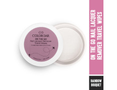 Colorbar On the Go Nail Lacquer Remover Wipes, Rainbow Bouquet, 30 Pieces | Handbag-friendly | Enriched with Olive Oil | Biodegradable.