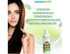 Mamaearth 100% Pure Castor Oil, Cold Pressed, To Support Hair Growth, Good Skin And Strong Nails, 150 Ml