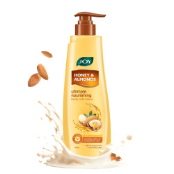Joy Honey & Almonds Ultimate Nourishing Body Milk Lotion (400ml) | With Shea Butter & Vitamin E | Long Lasting Moisture | Prevents Dryness & Provides Intense Moisturization for Dry Skin