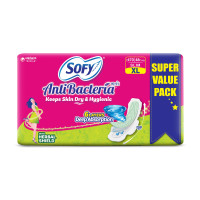 Sofy Women Anti Bacteria Extra Long Sanitary Pads, X-Large, Pack Of 48, 1 count