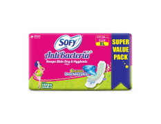 Sofy Women Anti Bacteria Extra Long Sanitary Pads, X-Large, Pack Of 48, 1 count