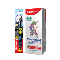 Colgate Kids Cavity Protection Toothpaste & Batman Toothbrush - Natural Strawberry Mint Flavour