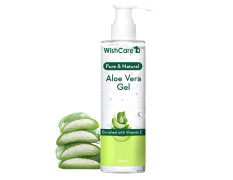 WishCare Pure & Natural Aloe Vera Gel for Skin, Face & Hair - With Vitamin E- For Men and Women 200ml