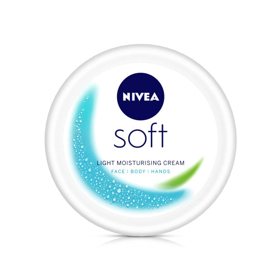 NIVEA Soft Light Moisturizer 500ml | For Face, Hand & Body, Instant Hydration | Non-Greasy Cream | With Vitamin E & Jojoba Oil | All Skin Types