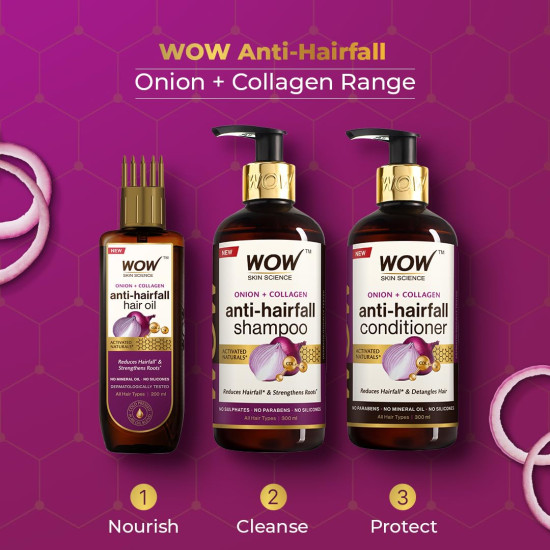 WOW Skin Science Onion Red Seed Oil Conditioner 300 Millilitres