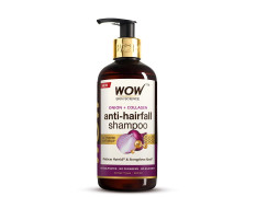 WOW Skin Science Onion & Collagen Anti-Hairfall Shampoo|Reduces Hairfall|Strengthens Roots|Nourishes Scalp|Prevents Breakage|Enhances Hair Thickness and Shine|New & Improved Formulation|300ml