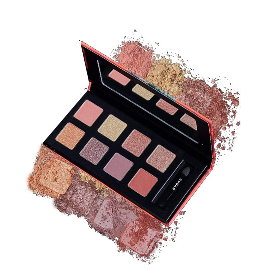 SUGAR Cosmetics Blend The Rules Eyeshadow Palette | Long Lasting, Smudge Proof & Shimmery Finish | 10.4 Gm - 04 Fetish (8 Nudes Shades)