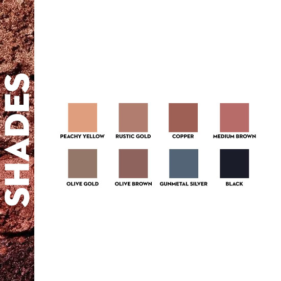 SUGAR Cosmetics Blend The Rules Eyeshadow Palette | Long Lasting, Smudge Proof & Shimmery Finish | 10.4 Gm - 02 Warrior (8 Smokey Shades)