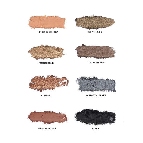 SUGAR Cosmetics Blend The Rules Eyeshadow Palette | Long Lasting, Smudge Proof & Shimmery Finish | 10.4 Gm - 02 Warrior (8 Smokey Shades)
