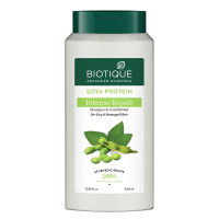 Biotique Bio Soya Protein Fresh Nourishing Shampoo | Repairs Dry and Damaged Hair |Maintains pH Balance |Promotes Healthy Shiny Hair| Prevents Color Fading | All Skin Types | 340ml