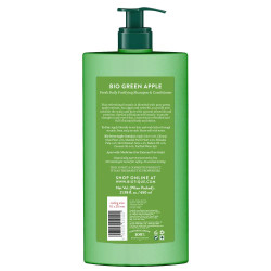 Biotique Green Apple Shine & Gloss Shampoo & Conditioner| Promotes Healthy, Shiny and Glossy Hair | Nourishes Scalp | Makes Hair Soft & Smooth |100% Botanical Extracts| All Skin Types | 650ml
