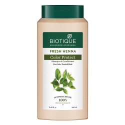 Biotique Fresh Henna Color Protect Shampoo & Conditioner for Color Treated Hair, 340ml