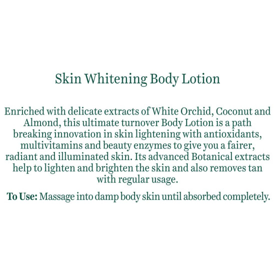 Biotique White Orchid Brightening Body Lotion For Extra Brightening & Radiance (180ml, Normal Skin)