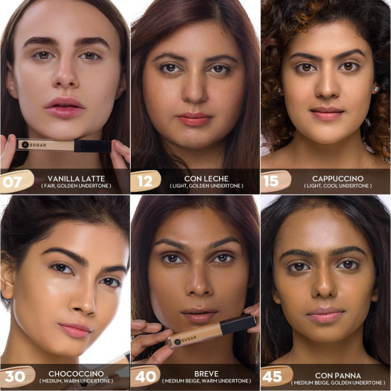 SUGAR Cosmetics Magic Wand Full Coverage Concealer | Matte | Waterproof |For All Skin Types | Lasts Upto 8 Hrs | 8.4gm - 12 Con Leche (Light Full Coverage Concealer With Golden Undertone) SUGAR Cosmetics Magic Wand Full Coverage Concealer | Matte | Waterproof |For All Skin Types | Lasts Upto 8 Hrs | 8.4gm - 12 Con Leche (Light Full Coverage Concealer With Golden Undertone)