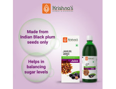 KRISHNA'S HERBAL & AYURVEDA Jamun Juice-500 Ml|(Pack Of 1)|Ayurvedic Way To Manage Blood Sugar|Good For Metabolic&Digestive Health