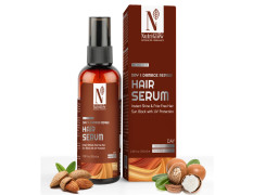 NUTRIGLOW Advanced Organics Dry & Damage Repair Hair Serum/Damage Reverse/Moisture Lock Formulation/Instant Shine/Fizz free hair/No Parabens -100ml