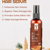 NUTRIGLOW Advanced Organics Dry & Damage Repair Hair Serum/Damage Reverse/Moisture Lock Formulation/Instant Shine/Fizz free hair/No Parabens -100ml