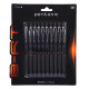 Pentonic B-RT 0.7mm Retractable Ball Pen Blister Pack | Black Ink | Set of 10