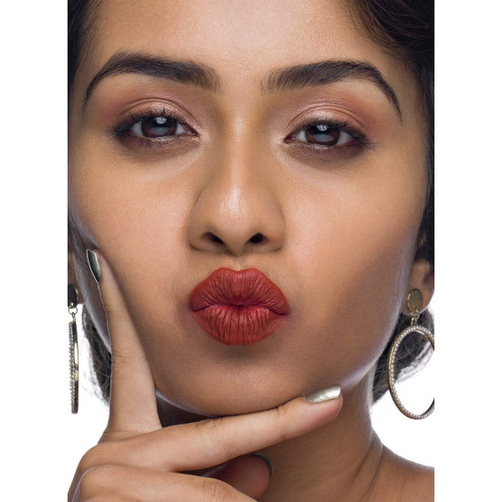 SUGAR Cosmetics Nothing Else Matter Longwear Lipstick for Women | Lasts Up To 8+ Hours| Enriched with Vitamin E | 100% Vegan | 3.2gm - 31 Simmer Brown