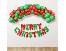 Party Propz Christmas decoration kit - 26 Pcs, Christmas backdrop banner | christmas balloons for decoration | balloons for decoration | Banner | Balloons