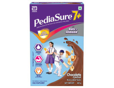 PediaSure 7+ Specialized Nutrition Drink Powder 400 Grams,Premium Chocolate Flavour With Oats & Almonds,For Growing Children,Supports Height Gain,Muscle Strength &Brain Development,1 Count