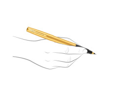 Parker Frontier Gold Roller Ball Pen| Ink Color - Blue | Perfect For Professional Use | Elite Pen For Corporate Purposes
