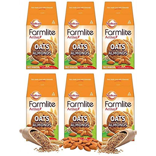Sunfeast Farmlite Oats and Almonds Bundle Pack, 900 g