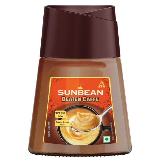 Sunbean Beaten Caffe, Instant Coffee Paste 125g Jar Make Hot Coffee, Cappuccino or Cold Coffee