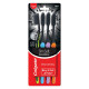 Colgate Slimsoft Charcoal Manual Toothbrush for Adults (Buy 2, Get 2 Free) - 4 Pcs, 17X Slimmer Tip Bristles