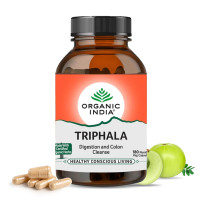 ORGANIC INDIA Triphala Ayurvedic Capsules || Improve Digestion & Colon Cleanse ||Constipation Acidity IBS and Gastric Issues||Vitamin C & Antioxidants - 180 N Veg Capsules