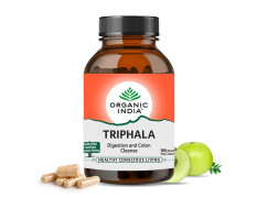 ORGANIC INDIA Triphala Ayurvedic Capsules || Improve Digestion & Colon Cleanse ||Constipation Acidity IBS and Gastric Issues||Vitamin C & Antioxidants - 180 N Veg Capsules