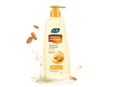 Joy Honey & Almonds Advanced Nourishing Lightweight Summer Body Lotion 750ml | Enriched With Shea Butter | Natural Sunscreen Filters | 48 Hour Moisture, Suitable for Normal to Dry Skin